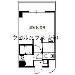サワー・ドゥ白鷺 1Kの間取図画像