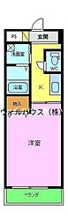 サザンクレスト堺 1Kの間取図画像