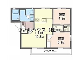フレグランス浜寺南棟 2LDKの間取図画像