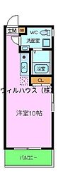 マーヴェリック堺東 ワンルームの間取図画像