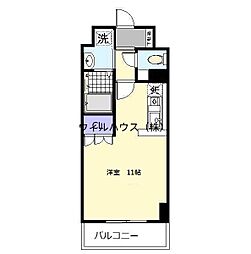 アリオーラ中百舌鳥 1Kの間取図画像