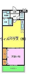 楠弥の里 1LDKの間取図画像