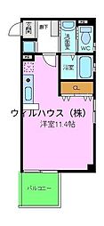 エヌエム・オンズ ワンルームの間取図画像