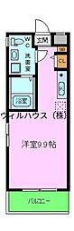 マーヴェリック堺東 ワンルームの間取図画像