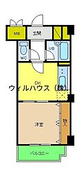 サンジュネス 1DKの間取図画像