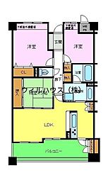 ステラ中百舌鳥 2SLDKの間取図画像