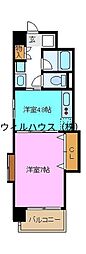 エスポワール中百舌鳥 1DKの間取図画像
