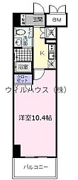 フェニックスレジデンス堺東 1Kの間取図画像