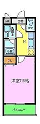 フジパレス浜寺ノース5番館 1Kの間取図画像