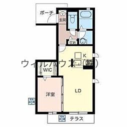 ガーデンフォーレスト 1LDKの間取図画像