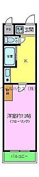 アイ・ルーム 1DKの間取図画像