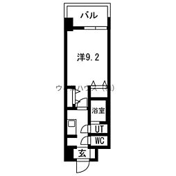 GLUCKMAISONS-SAKAIXVI 1Kの間取図画像