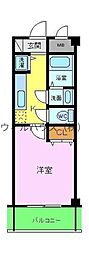 ラポール 1Kの間取図画像