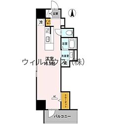 グランラヴィレジデンス ワンルームの間取図画像