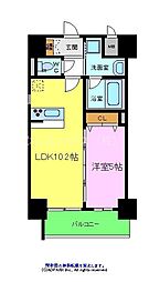 ラフィネ北花田 1LDKの間取図画像