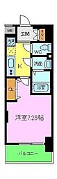 LUXEなかもず 1Kの間取図画像