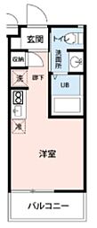 堺市西区鳳東町3丁アパート ワンルームの間取図画像