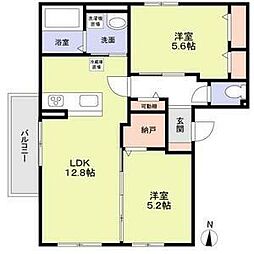 間取図画像 2LDK