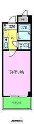 カーサミガタ 1Kの間取図画像