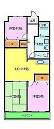 ソレーユキチコウ 3LDKの間取図画像