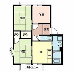 メゾン・ド・スワA 3Kの間取図画像