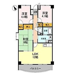 グランド・ハウス・プラム 3LDKの間取図画像