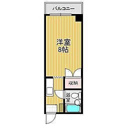 グルパ北庄 1Kの間取図画像
