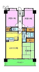 エンジェルズ・アイ 3LDKの間取図画像