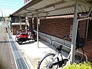 自転車置き場！