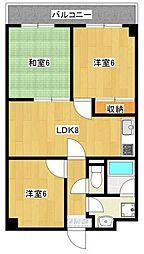 セラヴィ津久野 3LDKの間取図画像