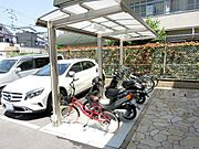 屋根付き駐輪場！