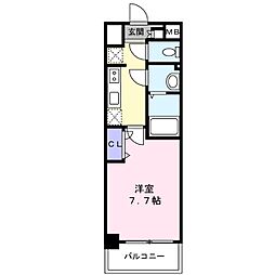 堺市西区鳳東町4丁マンション 1Kの間取図画像