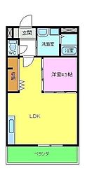 カステルヴェッチオ 1LDKの間取図画像