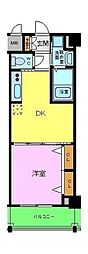 SAMTYNAKAMOZURESIDENCE 1DKの間取図画像