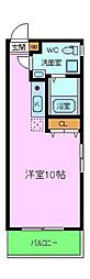 マーヴェリック堺東 ワンルームの間取図画像