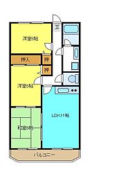 エアリス 3LDKの間取図画像