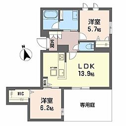 シャーメゾン レジデンス 七道 2LDKの間取図画像