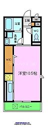 WISTERIAPLACE ワンルームの間取図画像