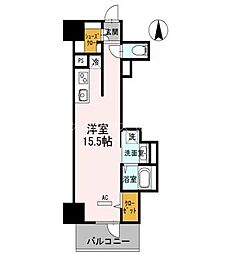 グランラヴィレジデンス ワンルームの間取図画像