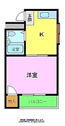 間取図画像 1K