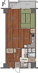 クリーンホーム千葉 2SLDKの間取図画像