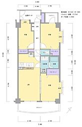 ダイアパレス検見川浜 3LDKの間取図画像