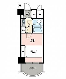 ホーユウコンフォルトレディース白楽 1Kの間取図画像