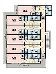 メゾンときわ堀ノ内の間取図画像