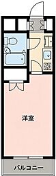 ライオンズマンション相模原第8 ワンルームの間取図画像