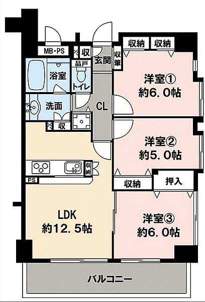 間取りを拡大表示