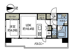 ミオカステーロ綱島 1LDKの間取図画像