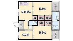 間取図画像 3DK