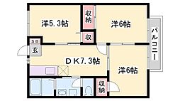 間取図画像 3DK
