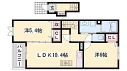 ドルチェ2 2LDKの間取図画像